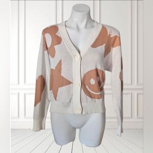 Nikka K Happy Face Star  Cardigan M